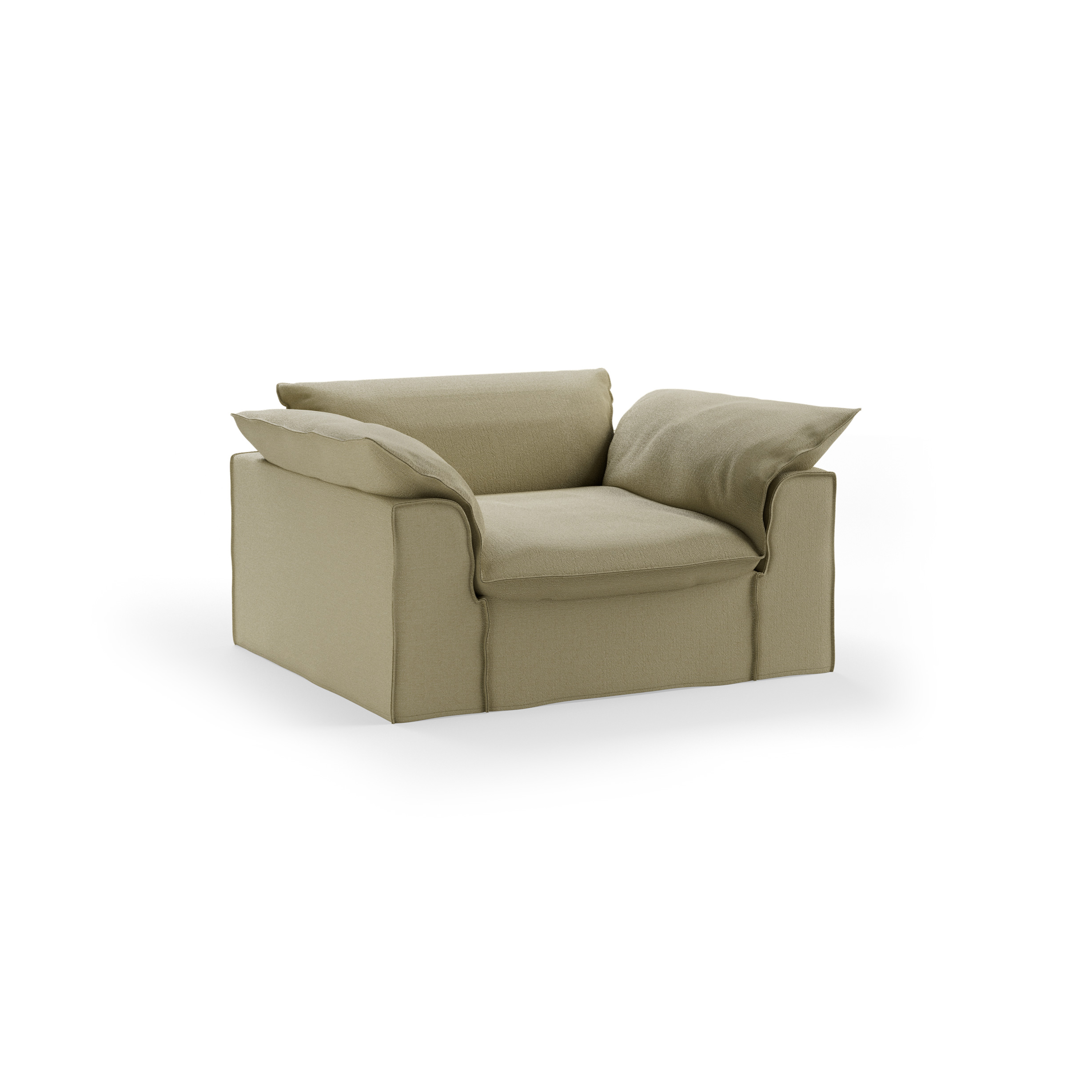 Nomad couch cover: loveseat, knotted, sage - Image 3