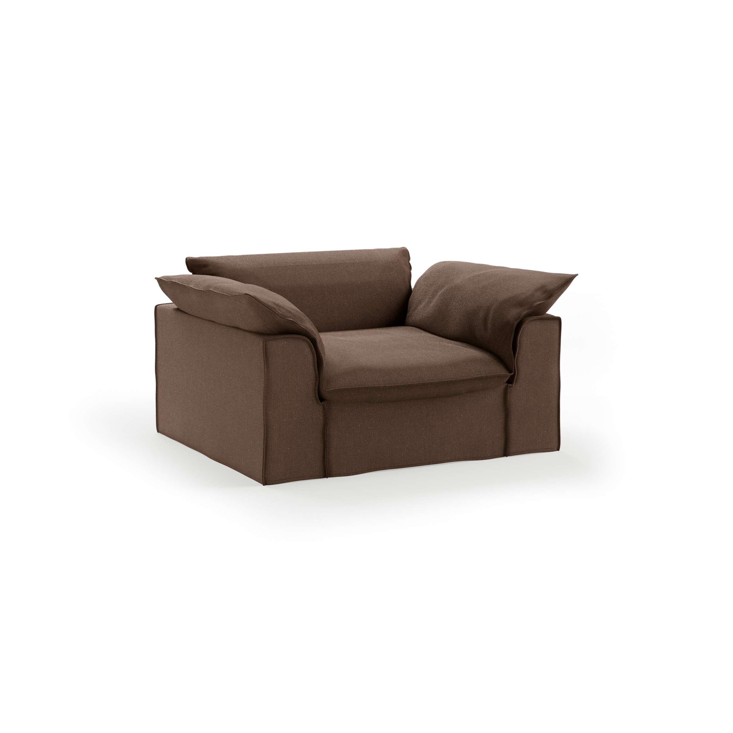 Nomad couch cover: loveseat, whisper, quicksand - Image 3