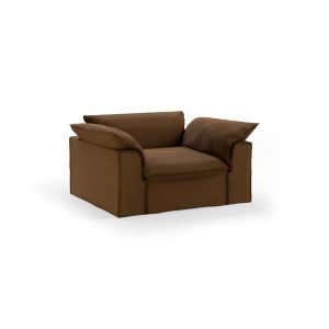 Alternative view of Nomad couch: loveseat, whisper, cassave