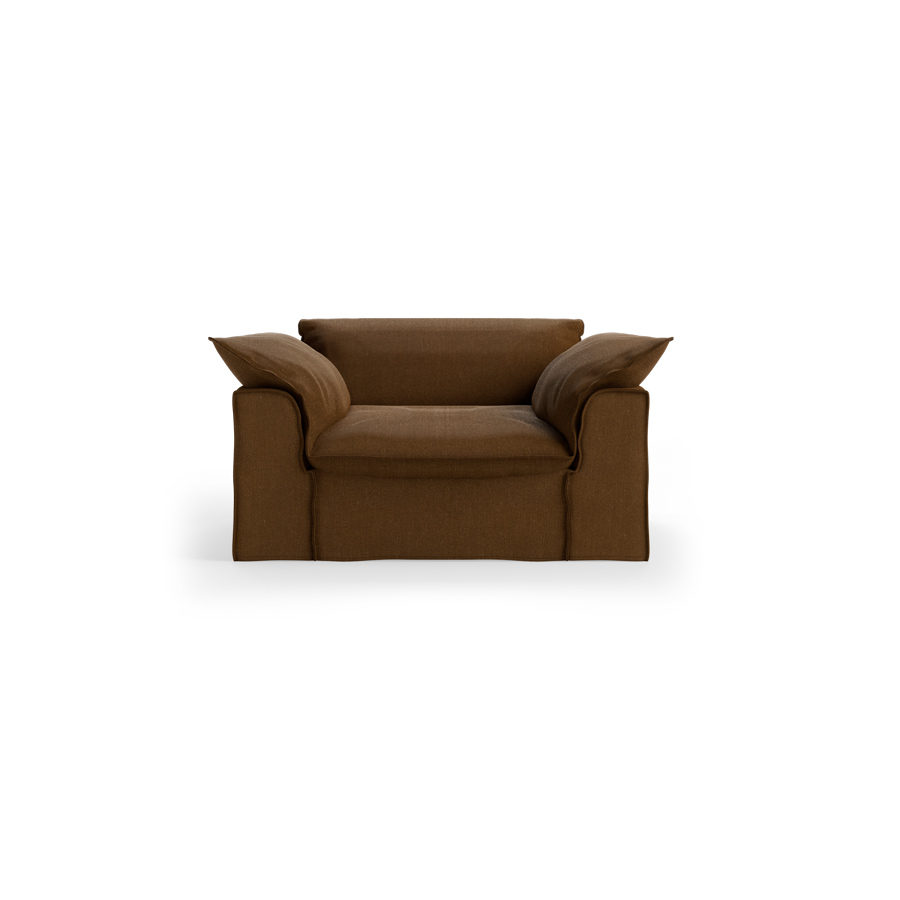 Nomad couch: loveseat, whisper, cassave