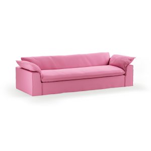 Alternative view of Nomad couch: 305cm, cotton, candy