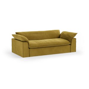 Alternative view of Nomad couch: 244cm, royal velvet, thai curry