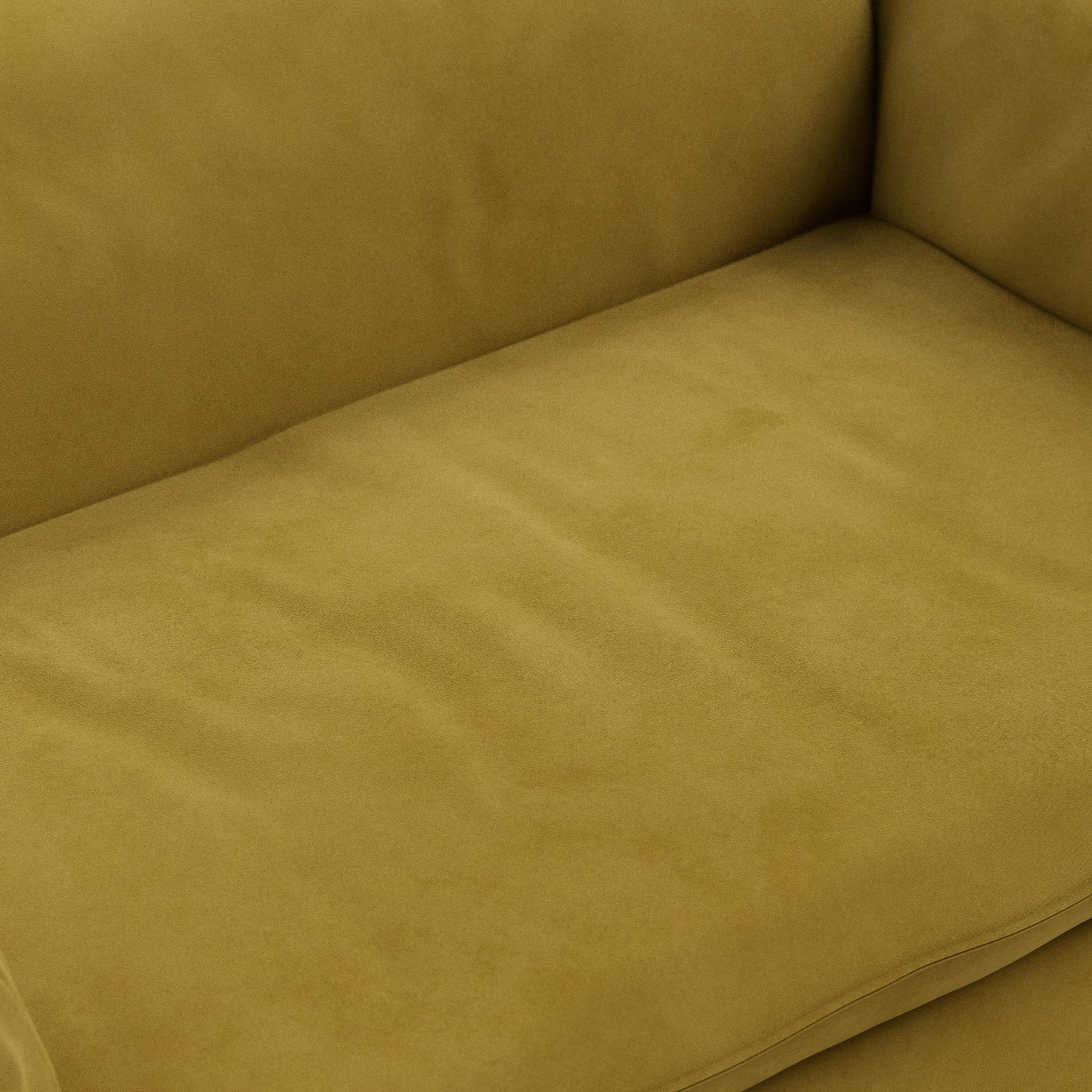 Nomad couch: 204cm, royal velvet, thai curry - Image 3