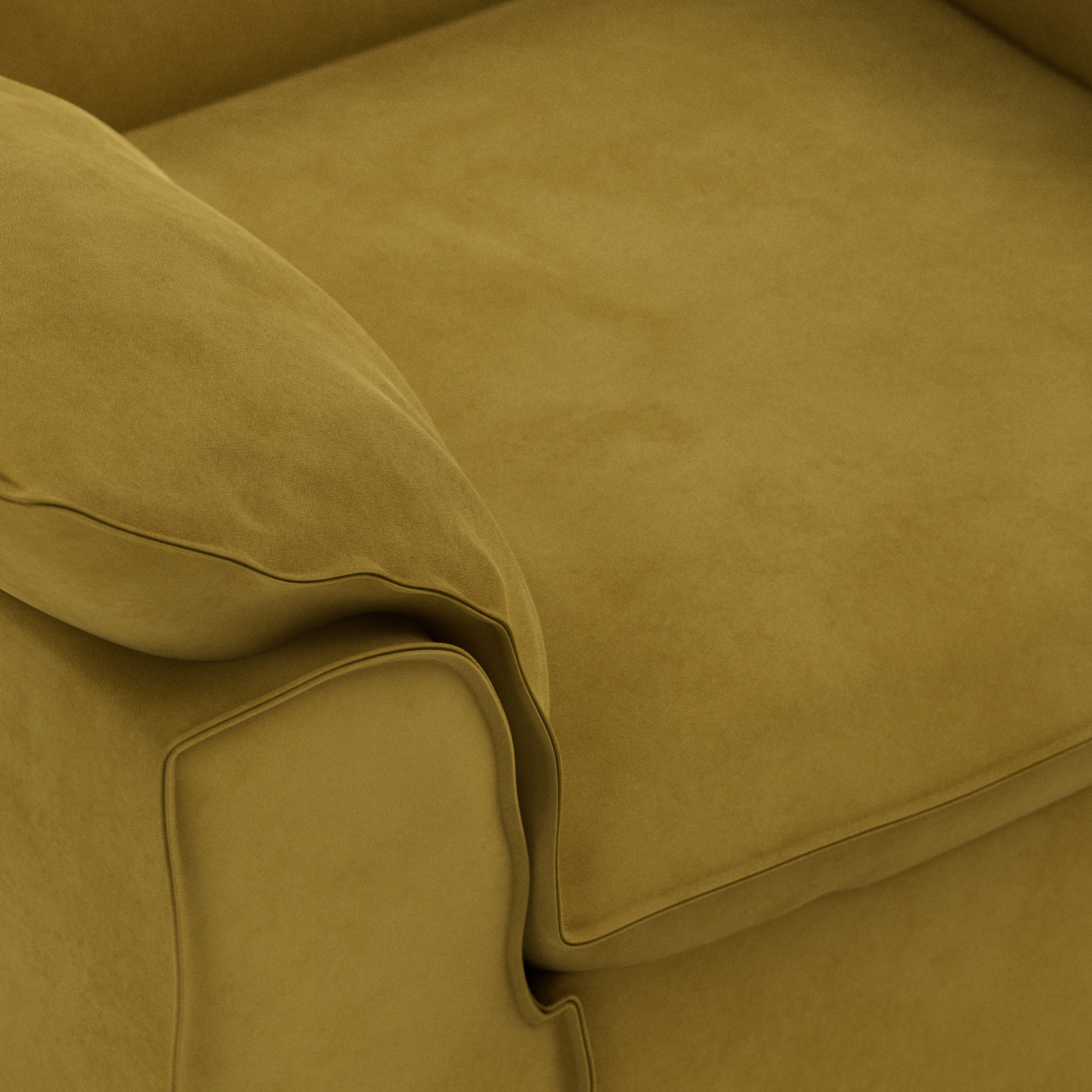 Nomad couch: loveseat, royal velvet, thai curry - Image 3