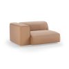 FLAKE couch: element left XL, corduroy rib, brown - Image 2