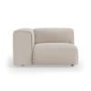 FLAKE couch: element left, cosy, beige