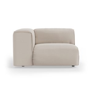 FLAKE couch: element left, cosy, beige
