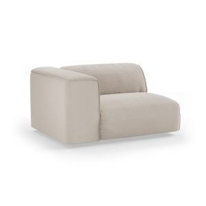 Alternative view of FLAKE couch: element left 1,5-seat, cosy, beige