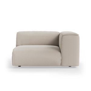 FLAKE couch: element right 1,5-seat, cosy, beige