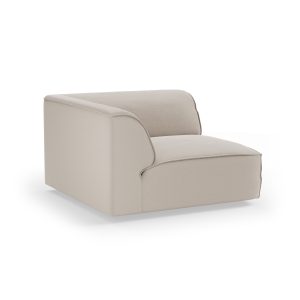 Alternative view of FLAKE couch: element corner, cosy, beige