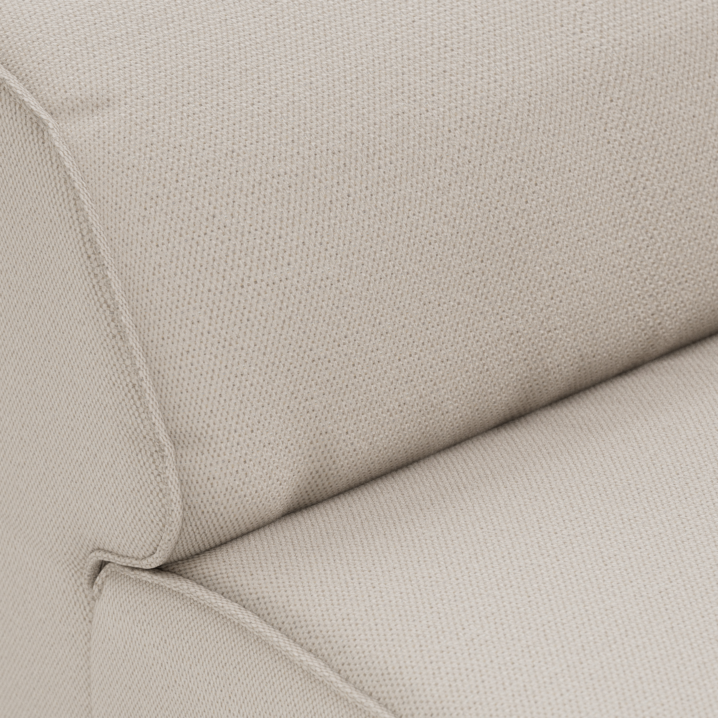 FLAKE couch: element middle 1,5-seat, cosy, beige - Image 3