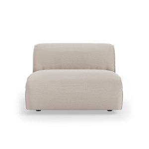 FLAKE couch: element middle 1,5-seat, cosy, beige