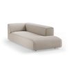 FLAKE couch: element right longchair, cosy, beige - Image 2