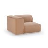 FLAKE couch: element left, corduroy rib, brown - Image 2