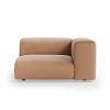 FLAKE couch: element right 1,5-seat, corduroy rib, brown
