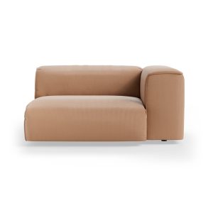 FLAKE couch: element right XL, corduroy rib, brown