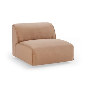 Alternative view of FLAKE couch: element middle, corduroy rib, brown