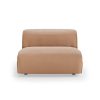 FLAKE couch: element middle 1,5-seat, corduroy rib, brown