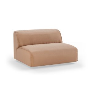 Alternative view of FLAKE couch: element middle XL, corduroy rib, brown
