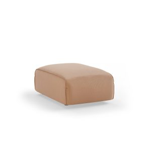 Alternative view of FLAKE couch: element hocker small, corduroy rib, brown