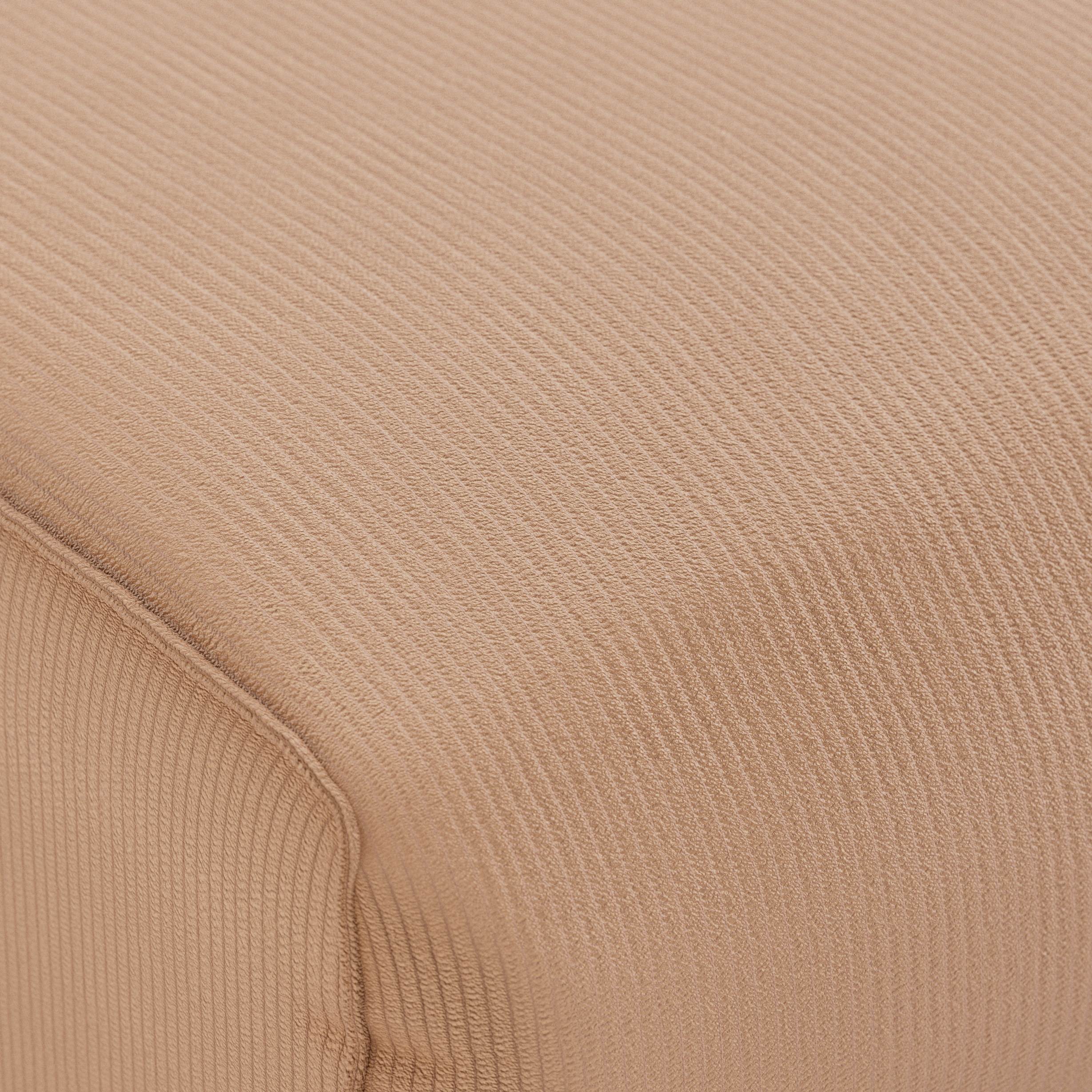 FLAKE couch: element hocker small, corduroy rib, brown - Image 3