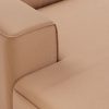 FLAKE couch: element left divan, corduroy rib, brown - Image 3