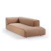 FLAKE couch: element right longchair, corduroy rib, brown - Image 2