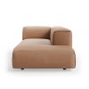 FLAKE couch: element right longchair, corduroy rib, brown