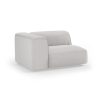 FLAKE couch: element left 1,5-seat, corduroy rib, cream - Image 2