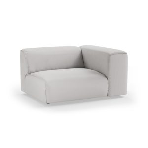 Alternative view of FLAKE couch: element right 1,5-seat, corduroy rib, cream