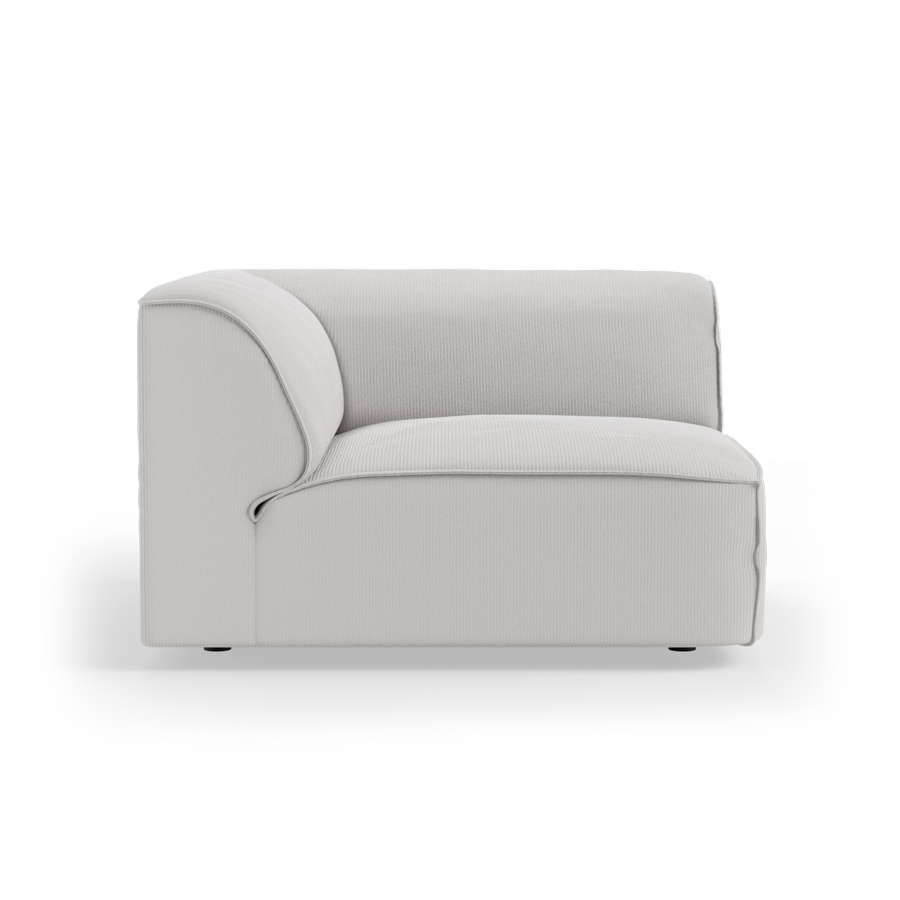 FLAKE couch: element corner, corduroy rib, cream