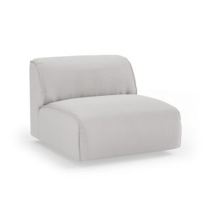 Alternative view of FLAKE couch: element middle, corduroy rib, cream