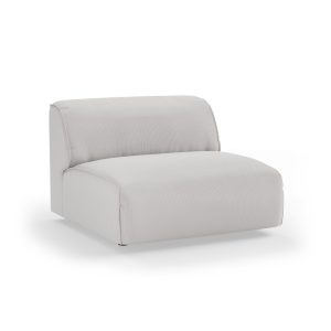 Alternative view of FLAKE couch: element middle 1,5-seat, corduroy rib, cream