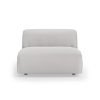 FLAKE couch: element middle 1,5-seat, corduroy rib, cream
