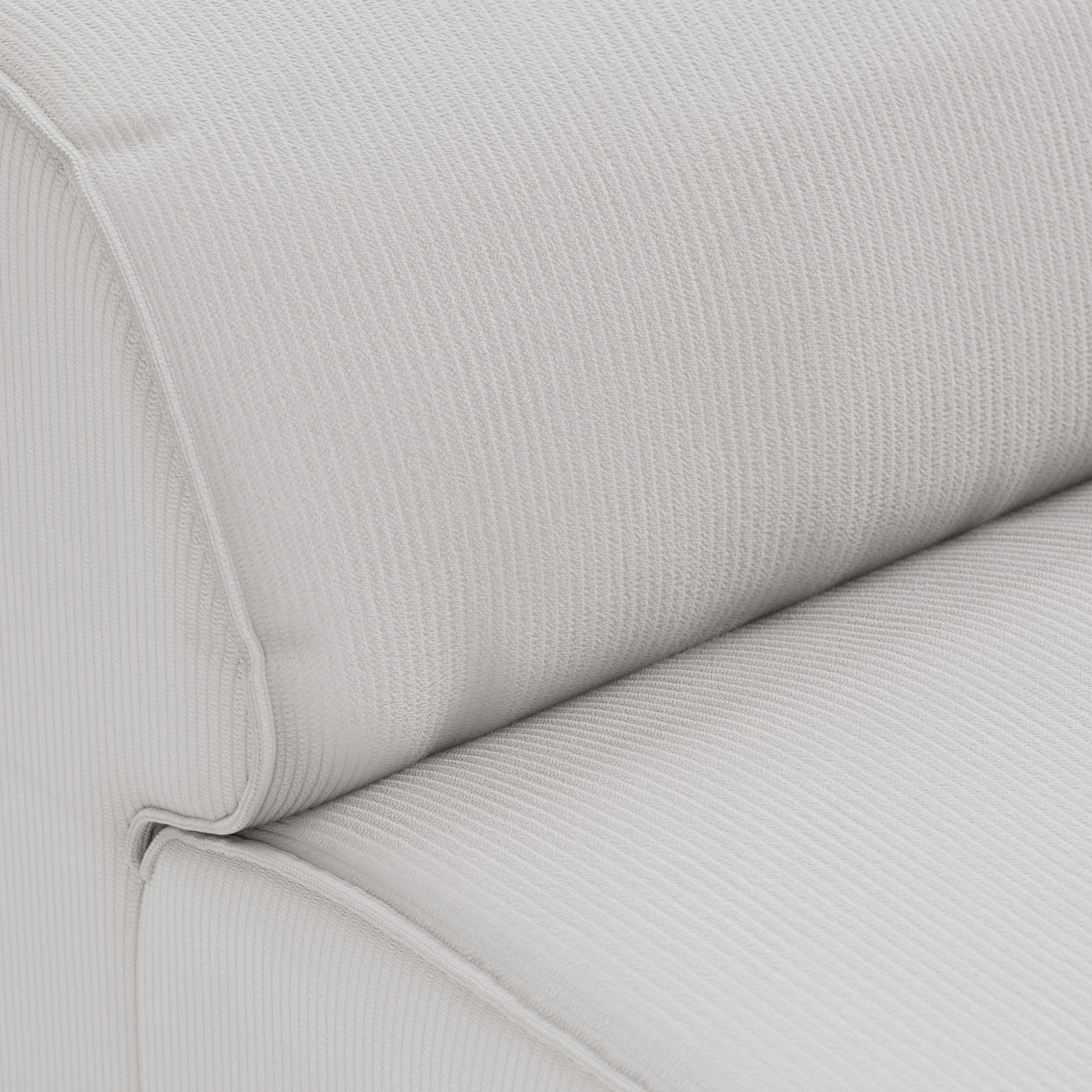 FLAKE couch: element middle XL, corduroy rib, cream - Image 3