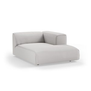 Alternative view of FLAKE couch: element right divan, corduroy rib, cream