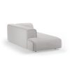 FLAKE couch: element left longchair, corduroy rib, cream - Image 2