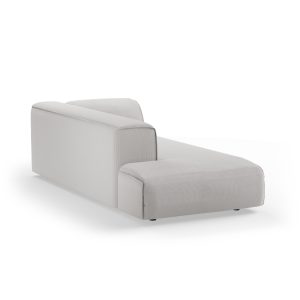 Alternative view of FLAKE couch: element left longchair, corduroy rib, cream