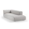 FLAKE couch: element right longchair, corduroy rib, cream - Image 2