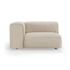 FLAKE couch: element left 1,5-seat, corduroy rib, hay