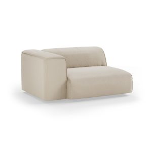 Alternative view of FLAKE couch: element left XL, corduroy rib, hay
