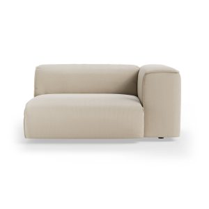 FLAKE couch: element right XL, corduroy rib, hay