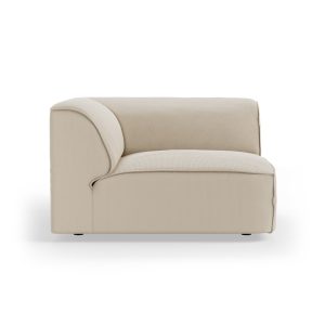FLAKE couch: element corner, corduroy rib, hay