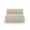 FLAKE couch: element middle 1,5-seat, corduroy rib, hay