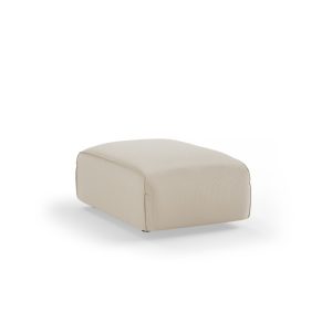 Alternative view of FLAKE couch: element hocker small, corduroy rib, hay