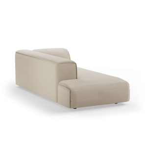 Alternative view of FLAKE couch: element left longchair, corduroy rib, hay