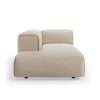 FLAKE couch: element left longchair, corduroy rib, hay