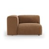 FLAKE couch: element left, corduroy velvet, aged gold