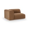 FLAKE couch: element left 1,5-seat, corduroy velvet, aged gold - Image 2