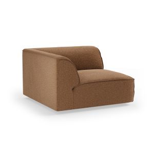 Alternative view of FLAKE couch: element corner, corduroy velvet, aged gold